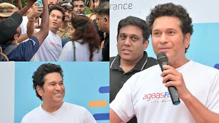 കൊച്ചി ഇളക്കി മറിച്ച് ക്രിക്കറ്റ് ദൈവം സച്ചിൻ | Sachin Tendulkar At Kochi, Spice Coast Marathon 2023