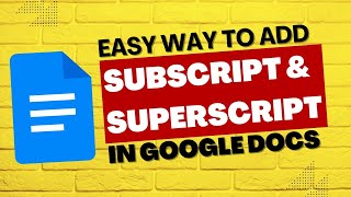 Master Google Docs: Easy Ways to Add Subscript & Superscript (2025 Guide)