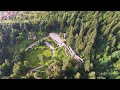 palace in ruins 4k free drone footage