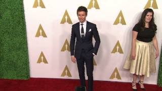 Oscar Nominee Luncheon: Eddie Redmayne Red Carpet | ScreenSlam