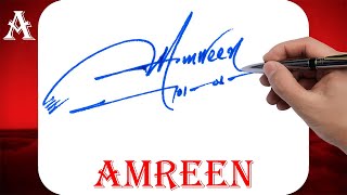 Amreen Name Signature Style | A Signature Style | Signature Style of My Name Amreen