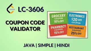 Coupon Code Validator | Leetcode 3606 | Java Hindi