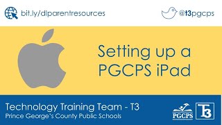 PGCPS-issued iPad Setup