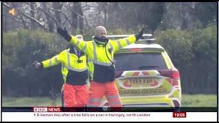 Storm Eunice Aftermath BBC News Report 18/2/22