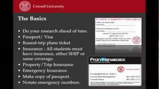 Cornell Abroad Pre-Departure Video