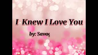 I Knew I Love You Lyrics Savage Garden