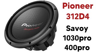 سیستم صوتی پراید سابووفر پایونر میدرنج و سوپرتیوتر ساوی ۱۰۳۰pro subwoofer pioneer 312d4 savoy