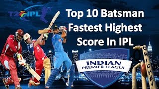 ipl records history | highest fastest individual score in ipl t20 cricket history before IPL 2017