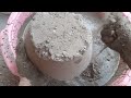 💗 new video sand cement concrete texture clay pot dry and water crumbling 🤍💦