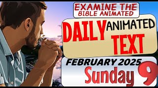 JW DAILY ANIMATED TEXT 🔵JEHOVAH WILL HELP YOU.✅ EXAMINE THE BIBLE ANIMATED