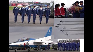 [4K]令和元年 浜松基地エアフェスタ2019 7機のブルーインパルス曲技飛行！ 総集編 ウォークダウンから曲技飛行～ウォークバック～花束贈呈