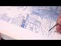 painting a manga bg with ink 02