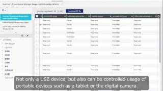 【KDDI Cloud Inventory】External Storage Devices Control