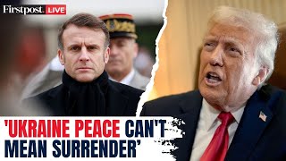 Russia Ukraine War LIVE: Macron warns Ukraine Peace Can't Mean 'Surrender', After Trump Talks | N18G