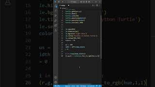 How to Draw Rainbow In Python Turtle #python #pythontutorial #rainbow #turtlegraphics