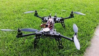 Hobbyking Alien 560 Quad Test Flight with Naza M Lite!