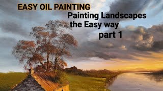 how to paint landscapes with Oils Part 1