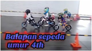 lihat balapan sepeda umur 4th ll balance bike ll push bike race