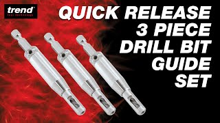 Trend Quick Release 3 Piece Drill Bit Guide Set | QR DBG SET