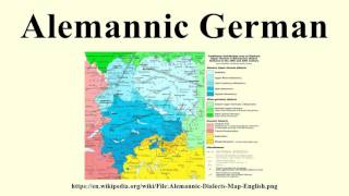 Alemannic German