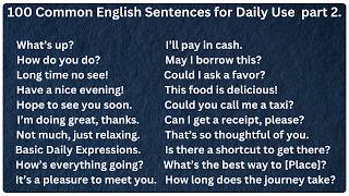 Want to Speak English Fluently Master These 100 Daily Sentences Now