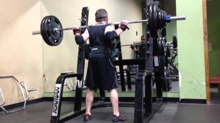 Pause Squat 260lb x3 ~ 126lbs BW