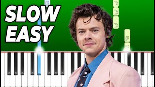 Harry Styles - Boyfriends - Slow Easy Piano Tutorial
