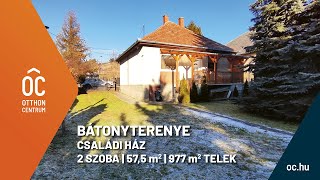 Eladó természetközeli 2 szobás családi ház - Bátonyterenye - 57,5 nm, 977 nm telek