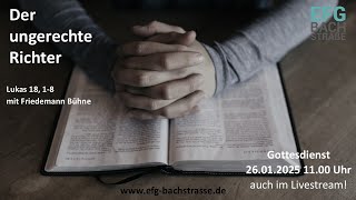 Gottesdienst EFG-Bachstrasse 26.01.2025 ✝️🕊