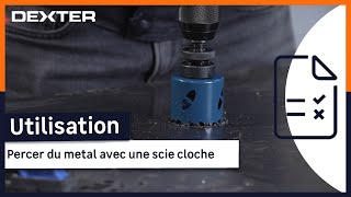 How to drill metal with the Dexter hole saw?