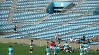 20100919関東大学ラグビー対抗戦　筑波対明治　筑波トライ-1