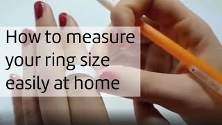 how to measure your ring size