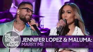 Jennifer Lopez & Maluma: Marry Me | The Tonight Show Starring Jimmy Fallon