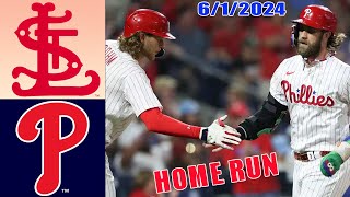 Cardinals vs Phillies Jun 01, 2024 Game Highlights | MLB Highlights | 2024 MLB Season