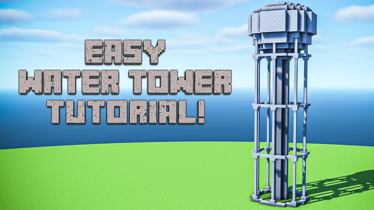 Minecraft Water Tower Youtube