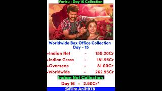 Varisu Box Office Collection Day 16 | Indian Net #shorts #kollywood #thalapathyvijay #varisu #short