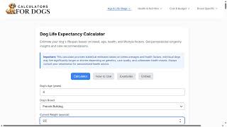Calculate Your Dog's Exact Lifespan Today