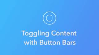 Ionic Creator Tutorials // Toggling Content with Button Bars