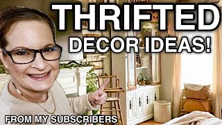 Thrifting decor and styling it! THRIFTED • SECONDHAND • FREE • Home decor ideas from my SUBSCRIBERS