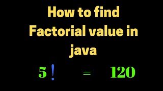 How to create factorial program in java in 2 minutes