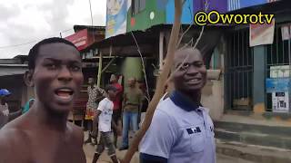 Youths in Oworonshoki just chased Them  Notorious One million boys gang out of Oworo