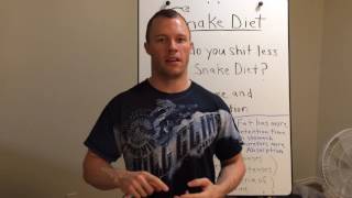 WHY DO YOU SHIT LESS ON THE SNAKE DIET!