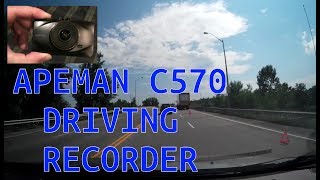 APEMAN C570 Dash Cam Full HD 1080P Car Video Recorder with 3-inch LCD Screen,