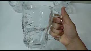 Copo Caneca Cabeça Caveira Crânio Caipirão Drink Chopp Vidro