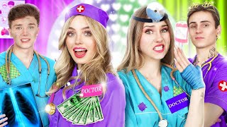 Rich Doctor vs Broke Doctor! Funny Situations in Hospital