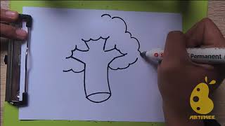 How to Draw broccoli