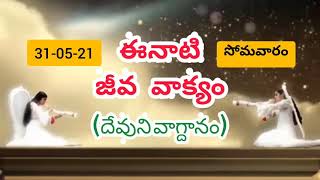 ప్రభువు వాక్కులు విశ్వసించు నీవు ధన్యుడవు (లూకా 1: 45)-31-05-2021-Fr. Thudum Vijay, Khammam Diocese.