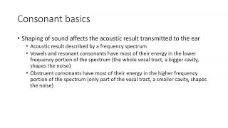 CSD2361 Consonant Basics