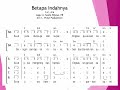 Betapa Indahnya (A. Susilo Wijoyo, PR) - notasi Sopran