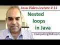 Java Lecture 11: Nested loops in Java